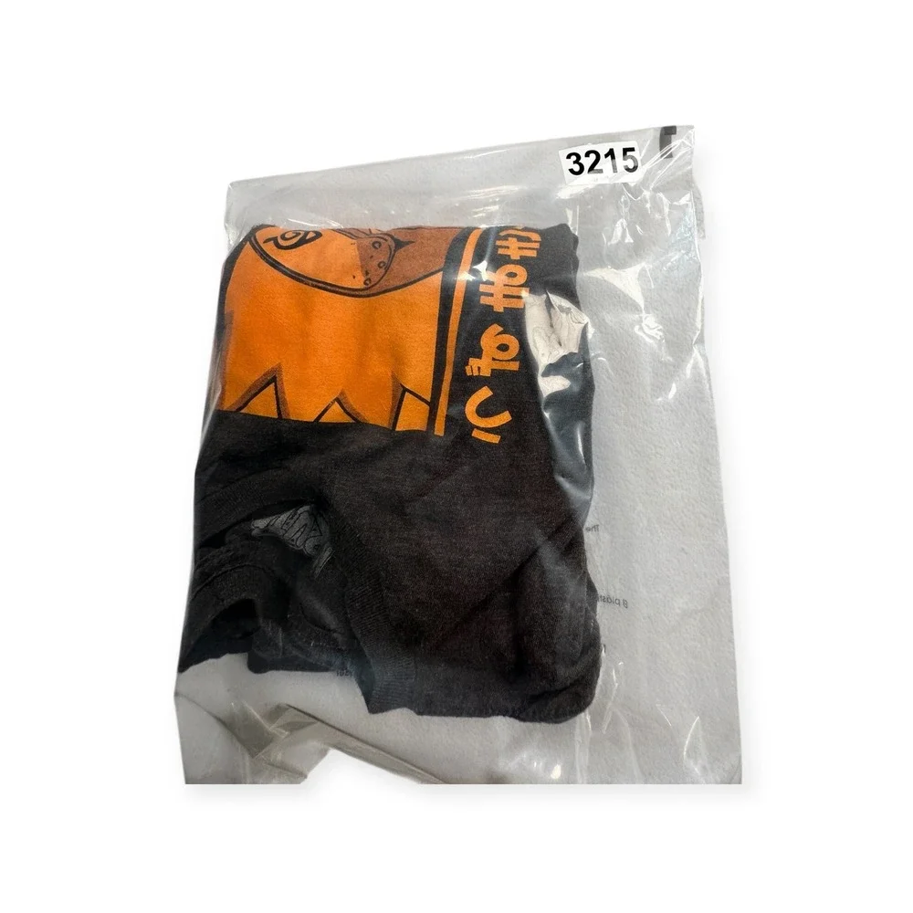 Naruto Uzumaki Graphic Long Sleeve Shirt Mens Large Charcoal Grey‎ Anime